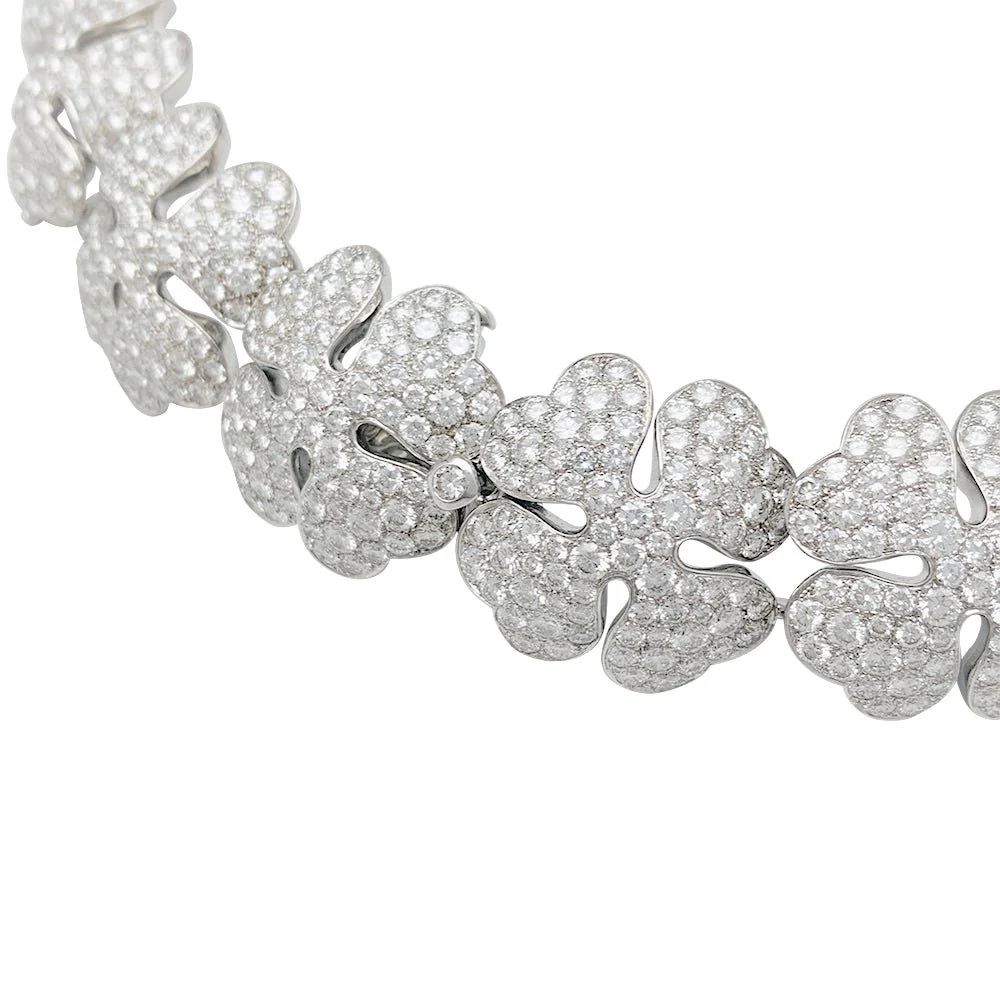 Collier CARTIER "Clover" or blanc et diamants - Image 3