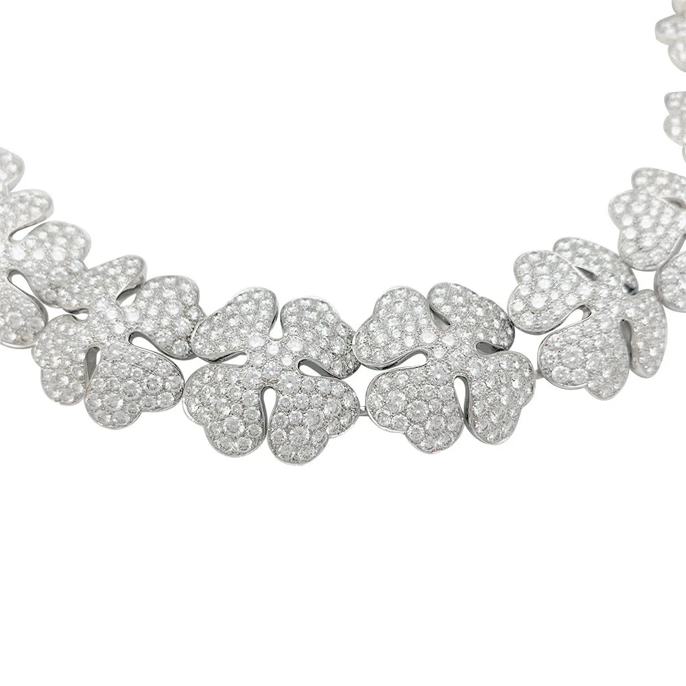 Collier CARTIER "Clover" or blanc et diamants - Image 6