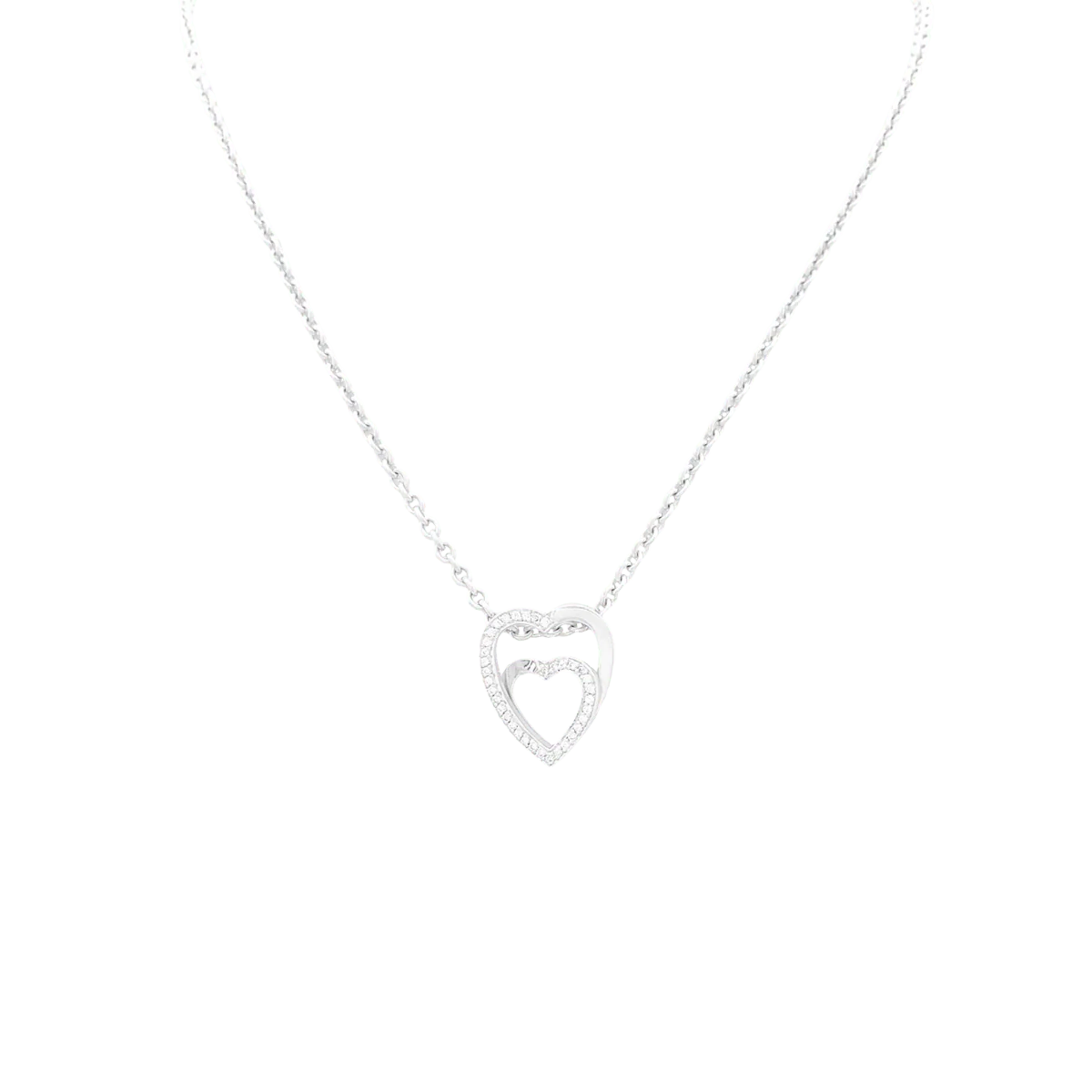 Collier Pendentif CARTIER en or blanc et diamants