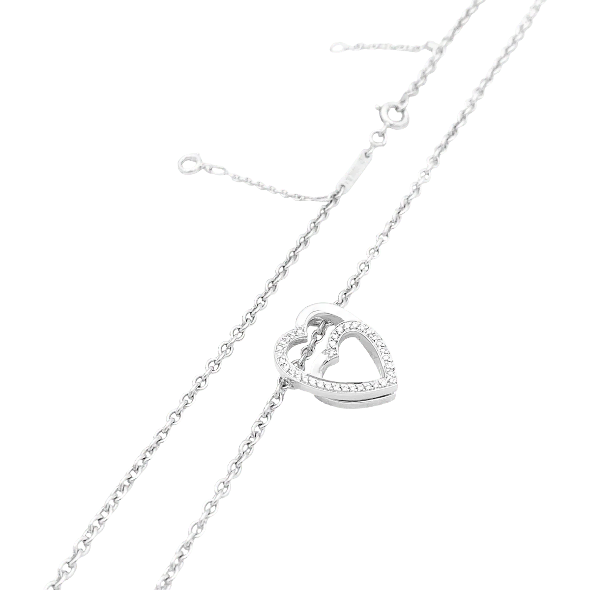 Collier Pendentif CARTIER en or blanc et diamants - Image 3