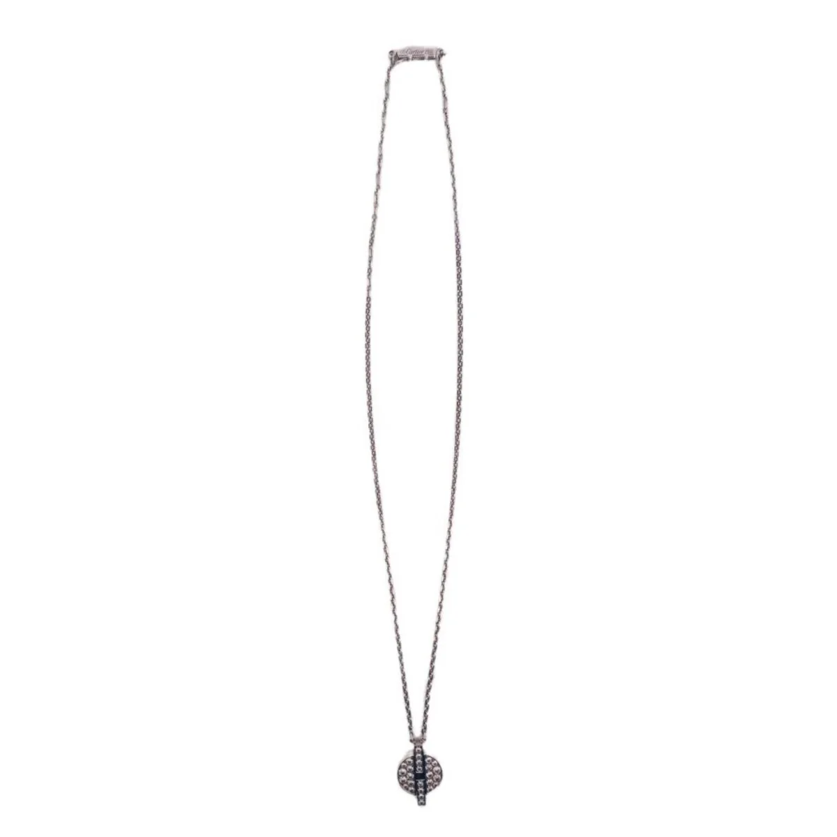 Collier Pendentif CARTIER "Himalia" en or blanc et diamants - Image 3
