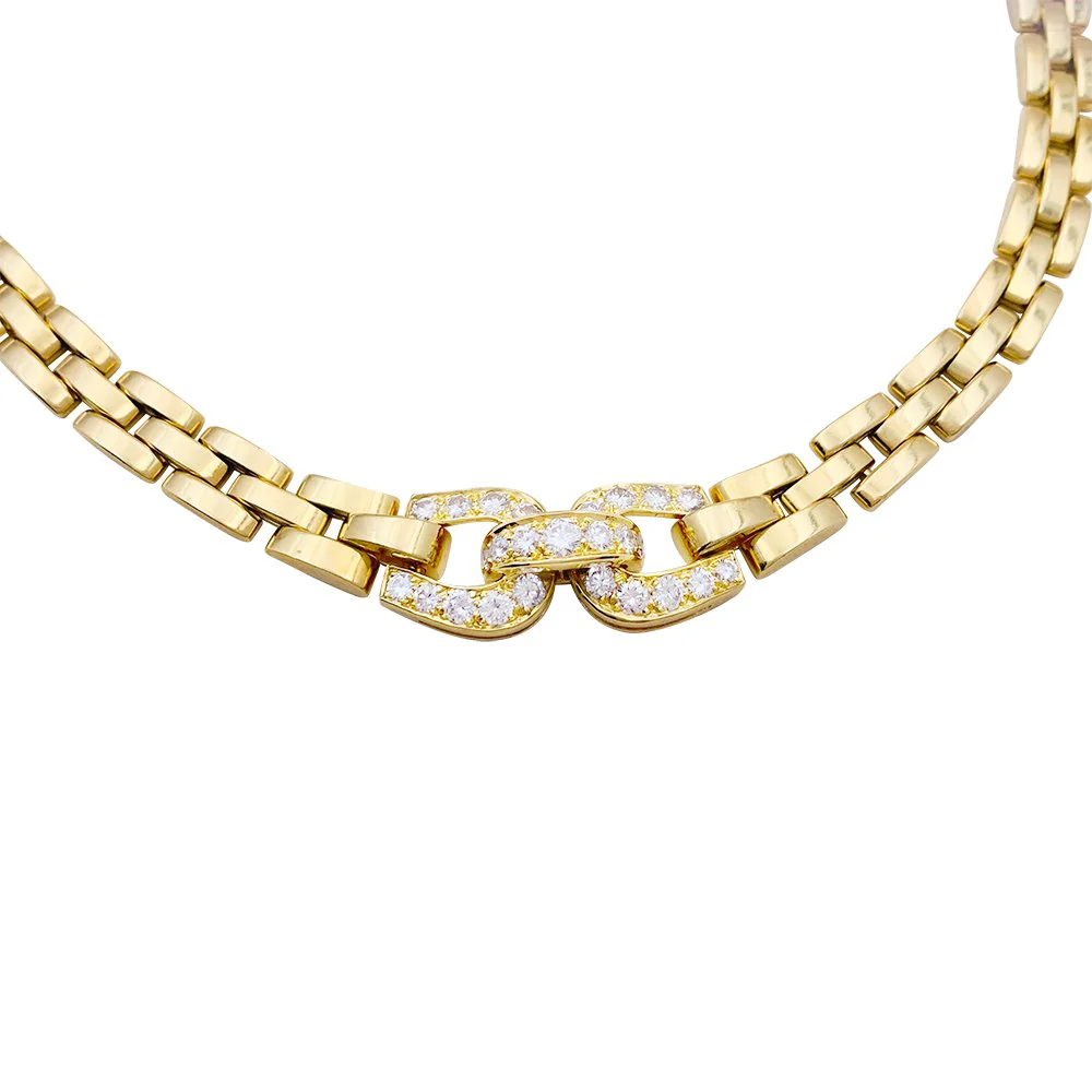 Collier CARTIER "Etrier" en or jaune et diamants - Image 4