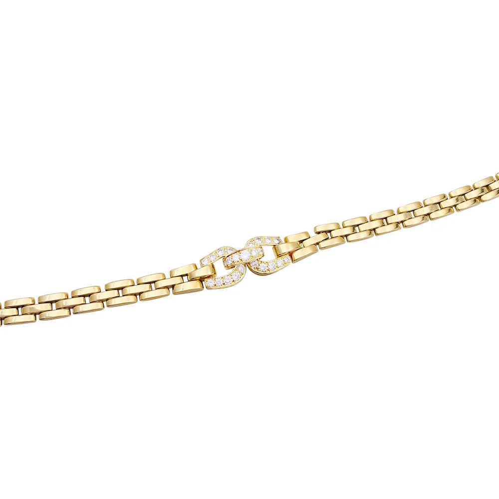 Collier CARTIER "Etrier" en or jaune et diamants - Image 5
