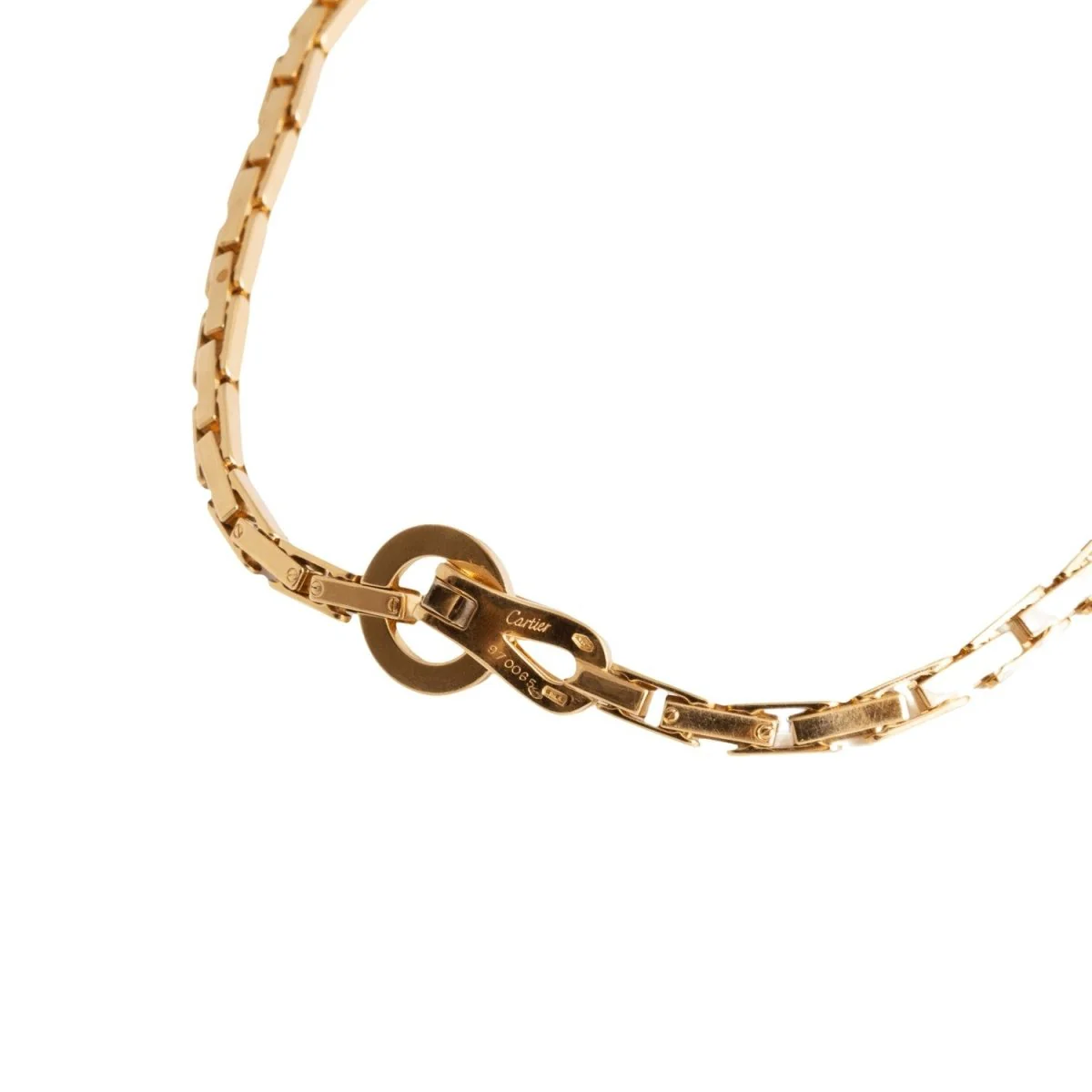 Collier CARTIER "Agrafe" en or jaune - Image 2