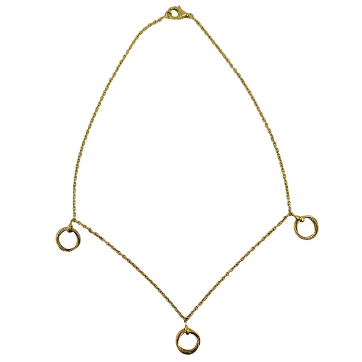 Collier CARTIER Trinity trois ors orné de trois pendentifs Trinity