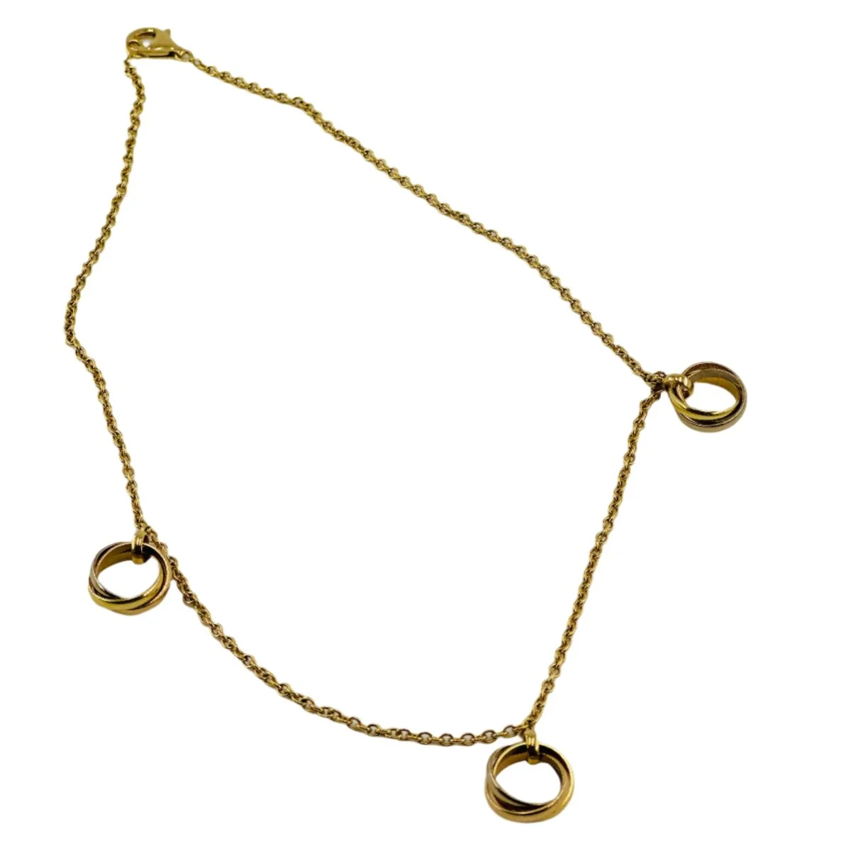Collier CARTIER Trinity trois ors orné de trois pendentifs Trinity - Image 4