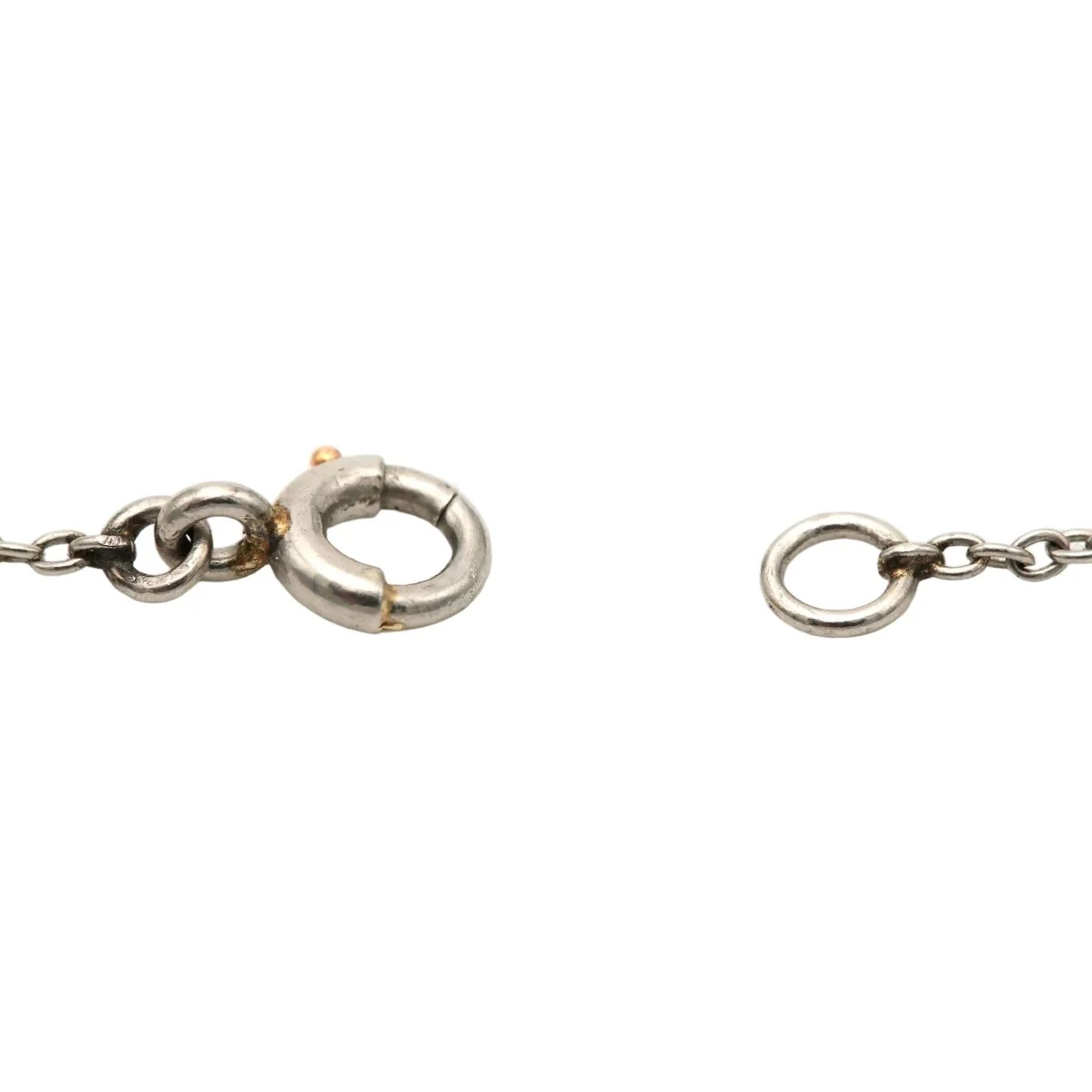 Collier Chaîne en or blanc et perles - Image 3