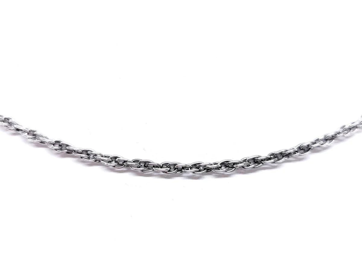 Collier Chaîne Or blanc - Image 2