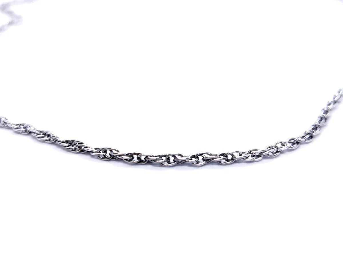 Collier Chaîne Or blanc - Image 4