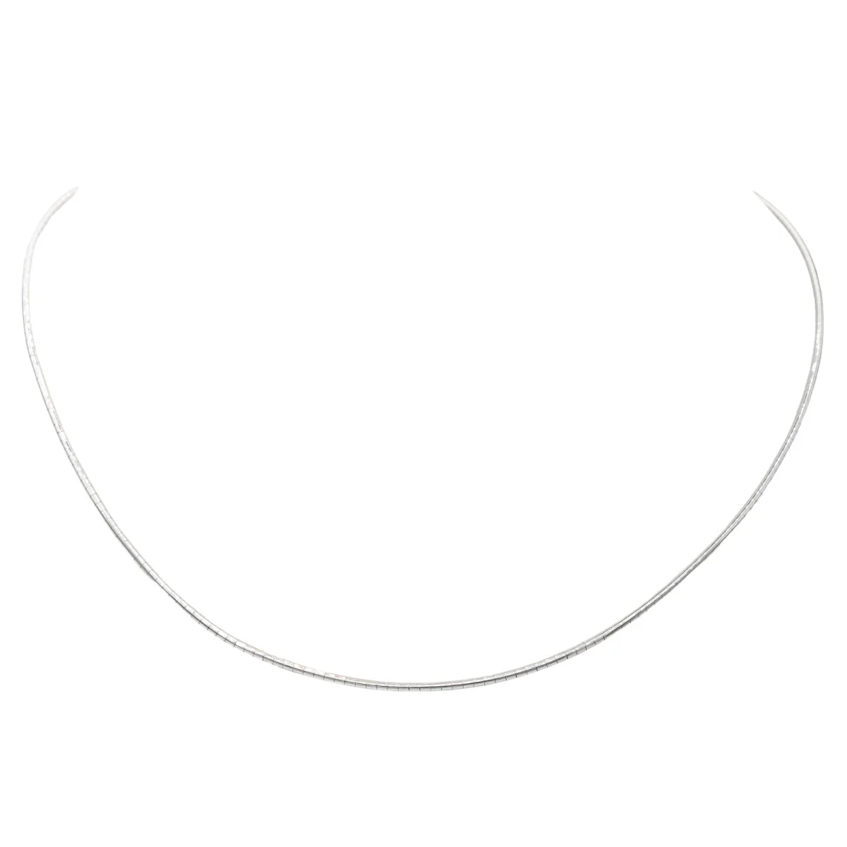 Collier Chaine Or blanc