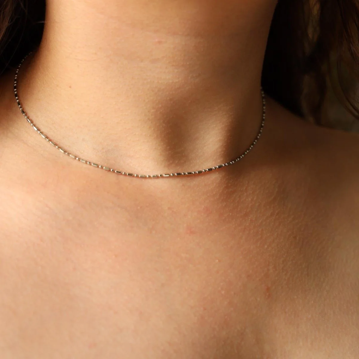Collier Chaîne Or blanc - Image 2