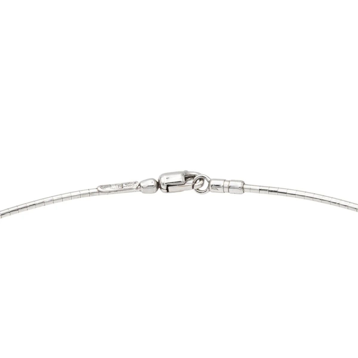 Collier Chaine Or blanc - Image 4