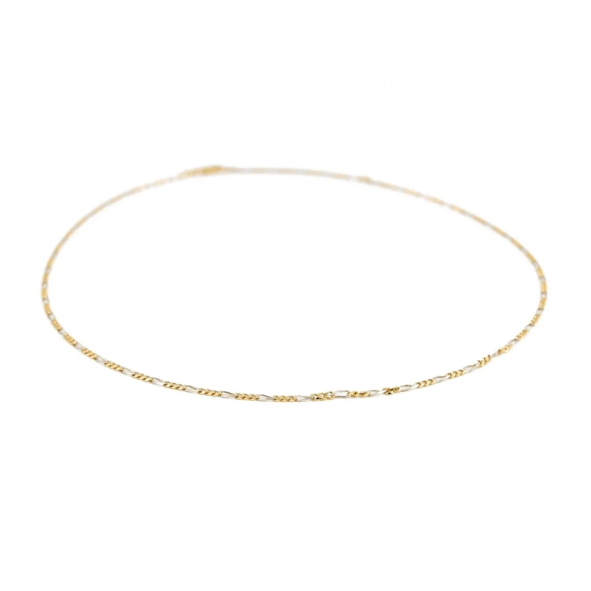 Collier Chaîne maille cheval en 2 ors - Image 6