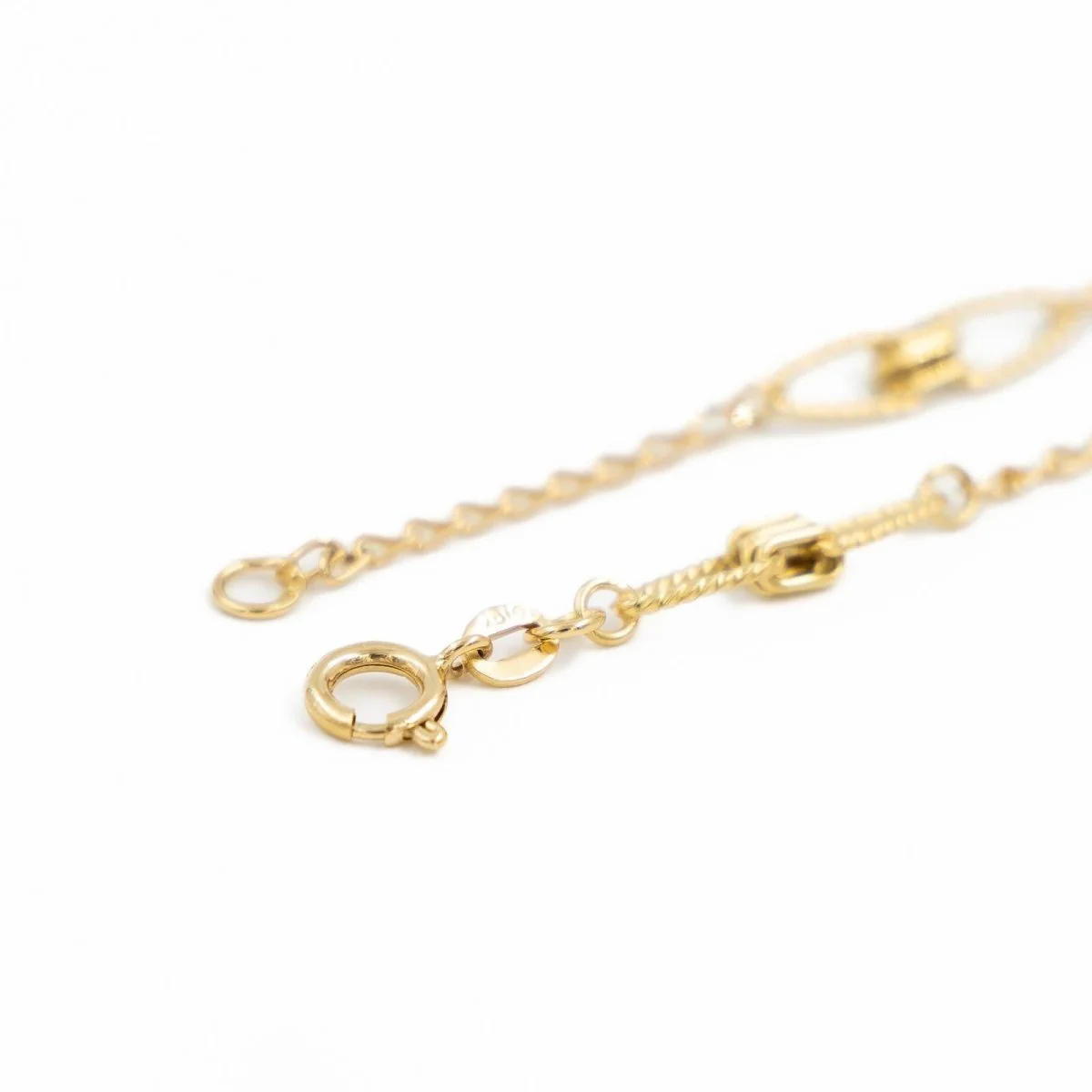 Collier Chaîne maille fantaisie en or jaune - Image 5