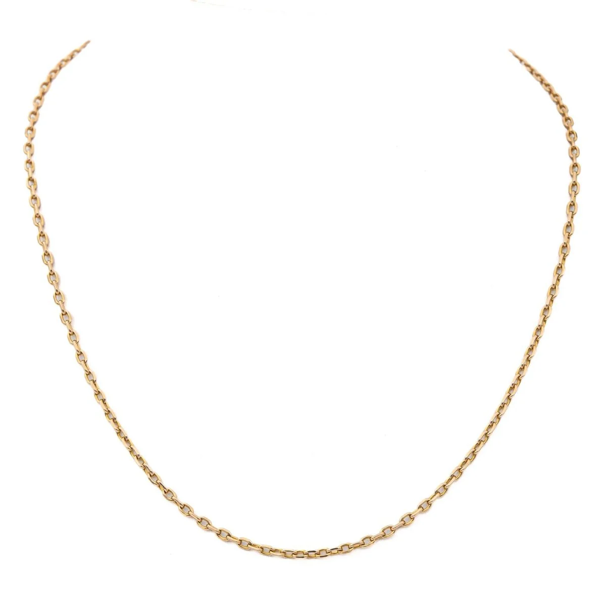 Collier Chaîne maille forçat en or jaune