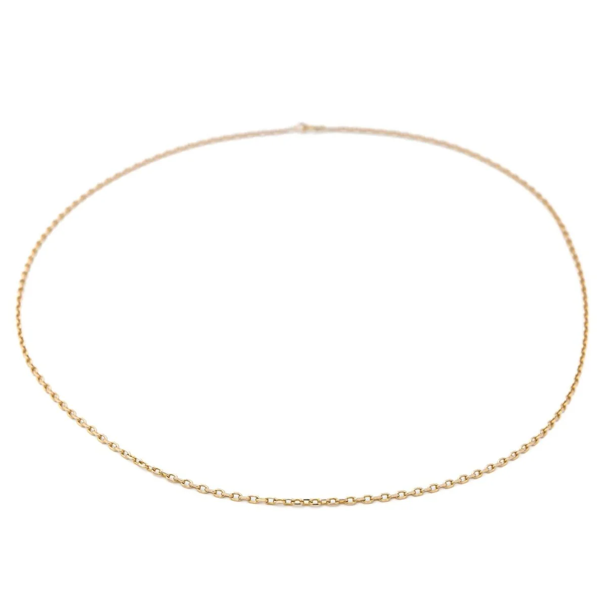 Collier Chaîne maille forçat en or jaune - Image 2