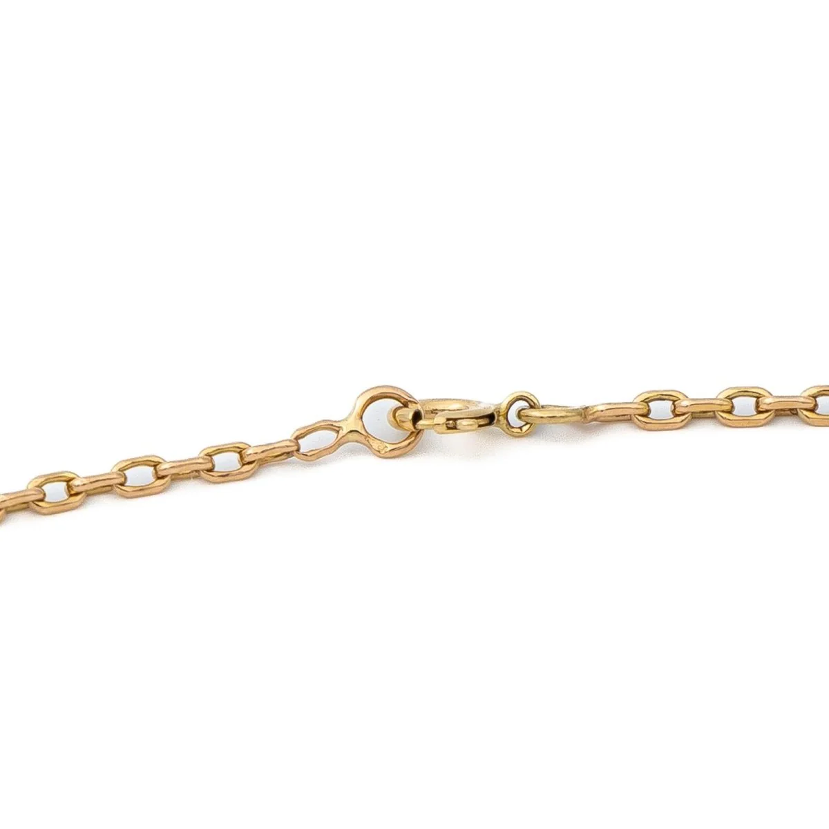 Collier Chaîne maille forçat en or jaune - Image 3
