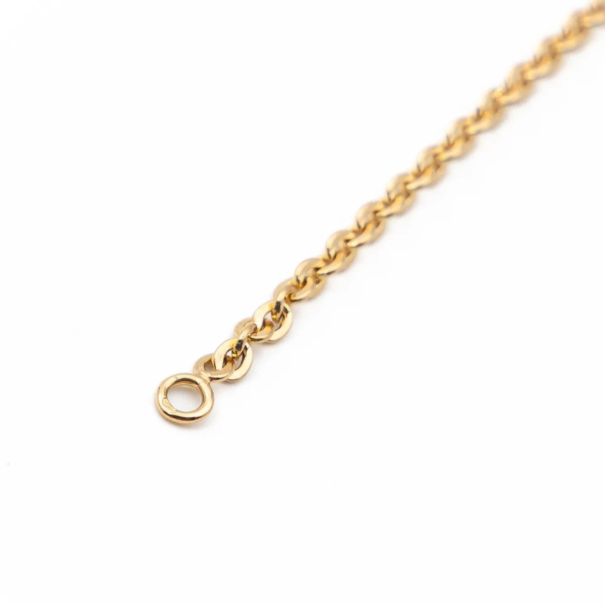 Collier Chaîne maille jaseron en or jaune - Image 6