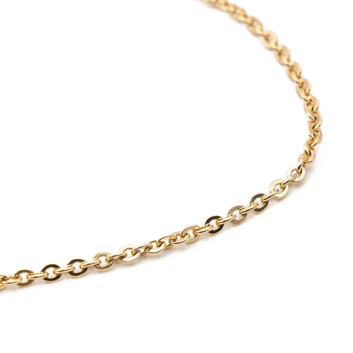 Collier Chaîne maille jaseron en or jaune - Image 7