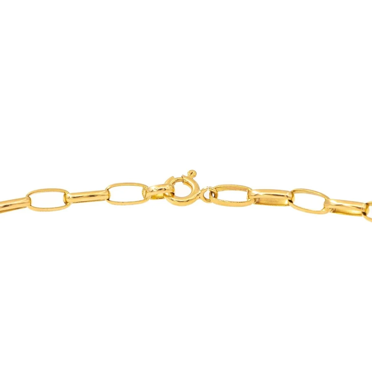 Collier Chaîne maille forçat en or jaune - Image 2