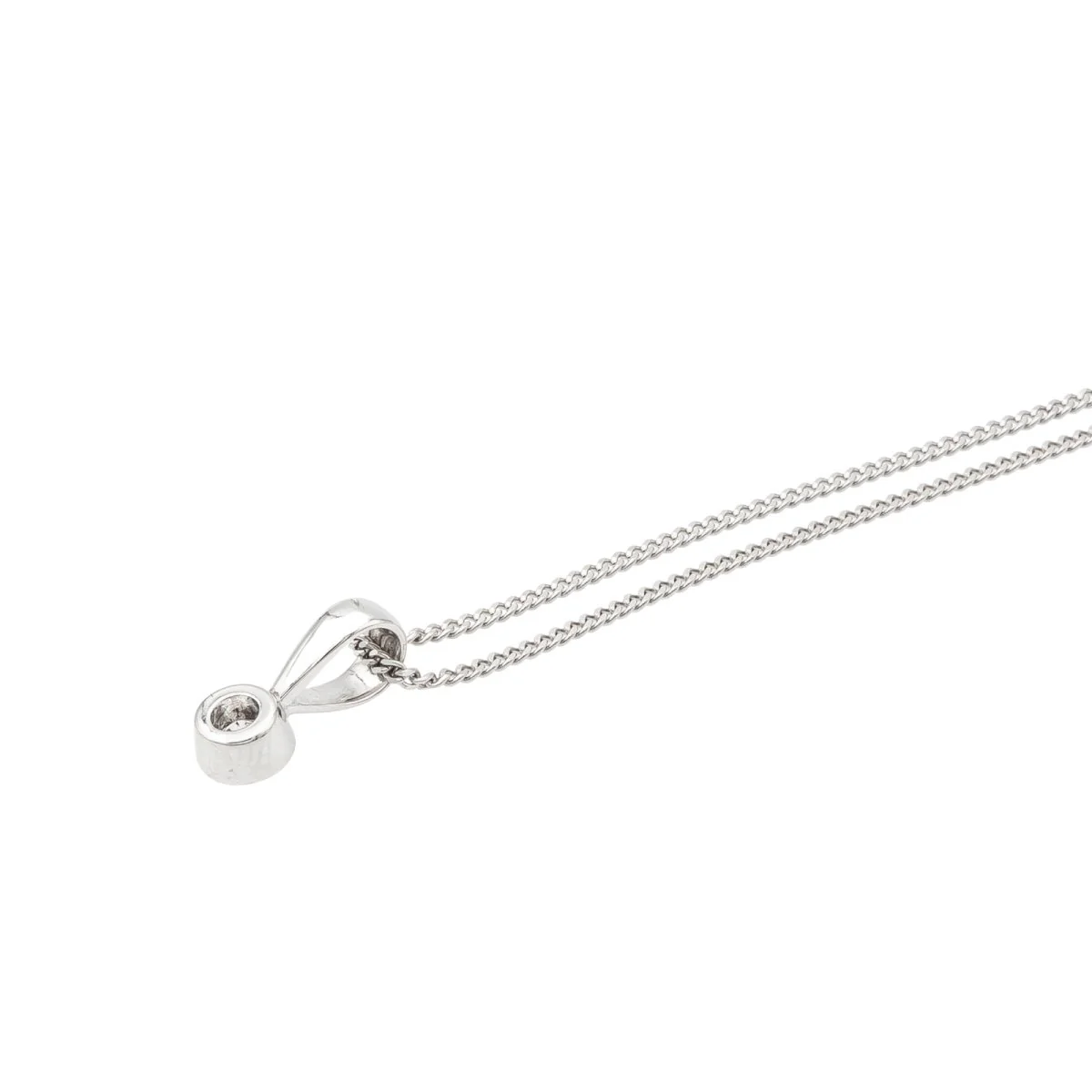 Collier Pendentif en or blanc et diamant - Image 5