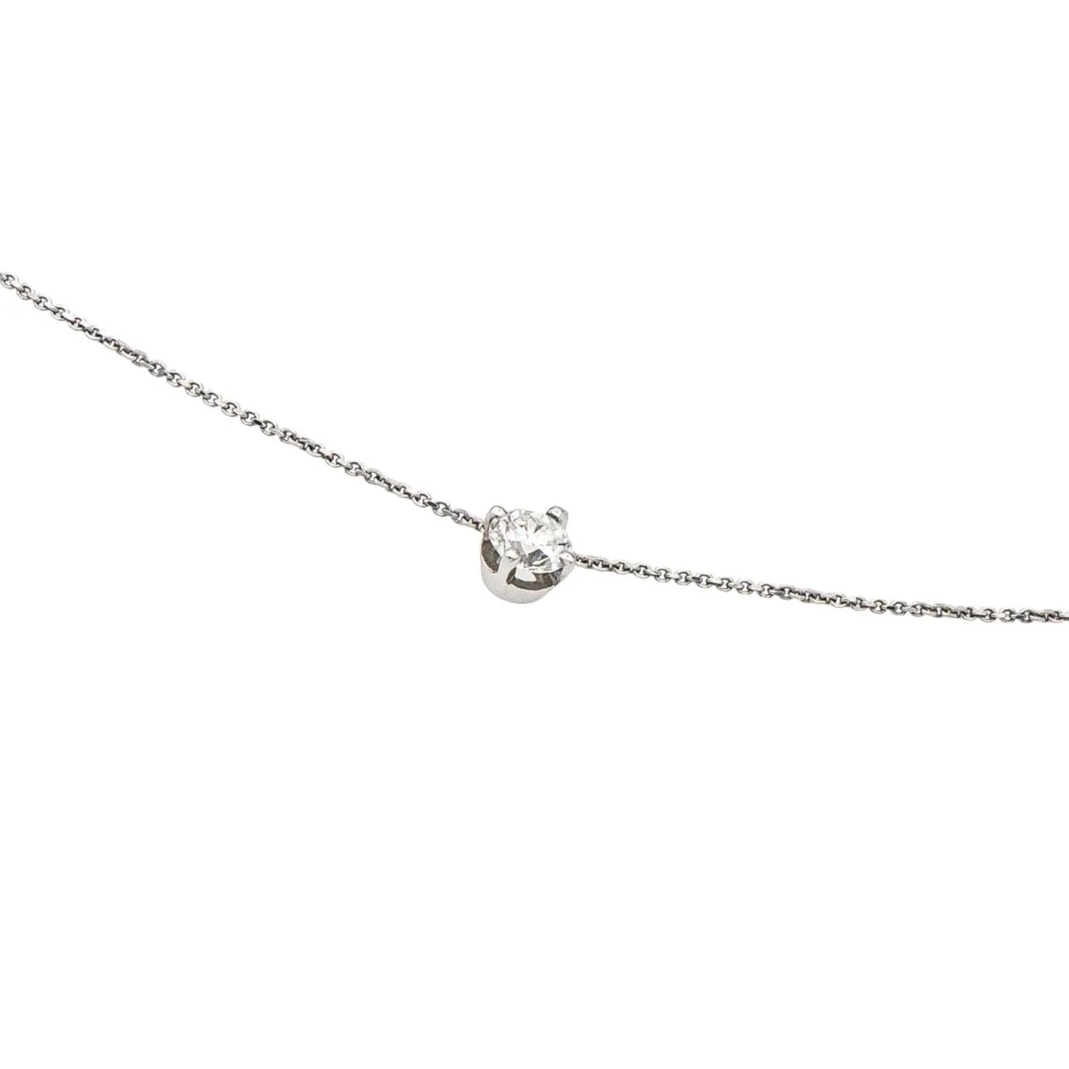 Collier Pendentif en or blanc et diamant - Image 5