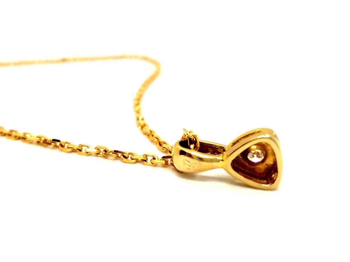 Collier Pendentif en or jaune et diamants - Image 7