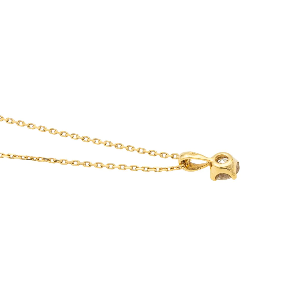 Collier Chaîne + pendentif Or jaune Diamant - Image 6