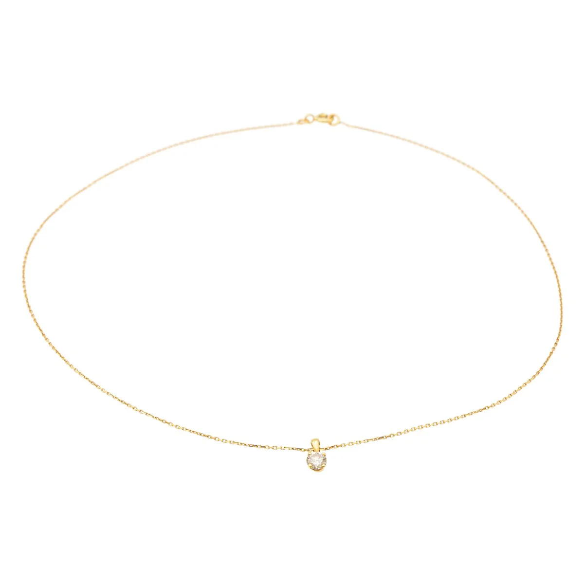 Collier Chaîne + pendentif Or jaune Diamant - Image 8