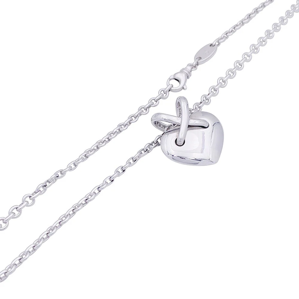 Collier CHAUMET, "Coeur Liens", or blanc et diamants - Image 3