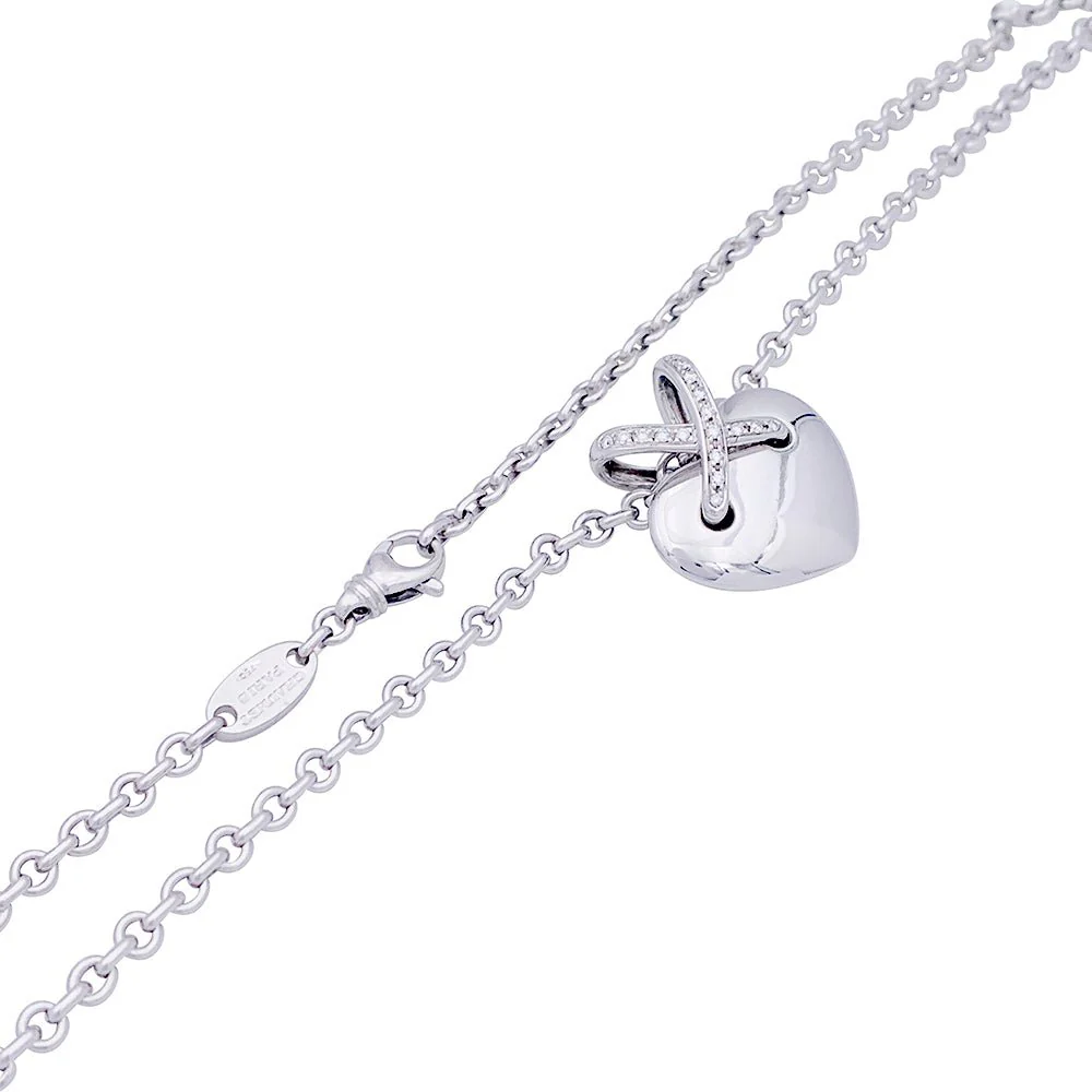 Collier CHAUMET, "Coeur Liens", or blanc et diamants - Image 4