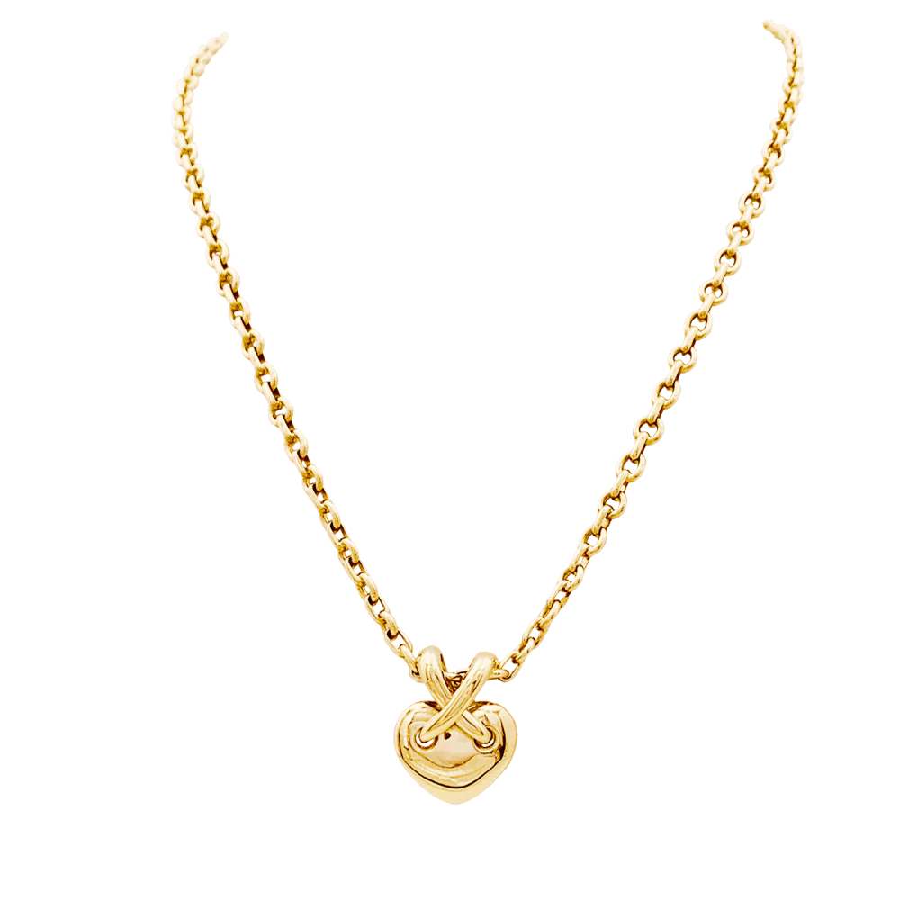 Collier Pendentif CHAUMET "Coeur Liens" en or jaune