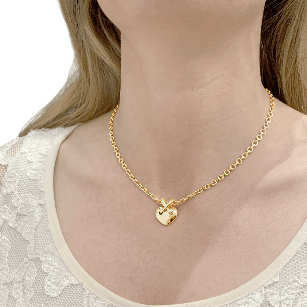 Collier Pendentif CHAUMET "Coeur Liens" en or jaune - Image 2