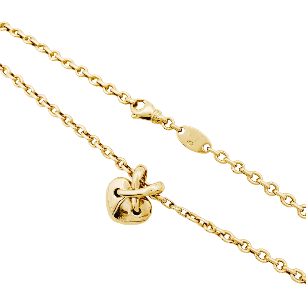 Collier Pendentif CHAUMET "Coeur Liens" en or jaune - Image 4