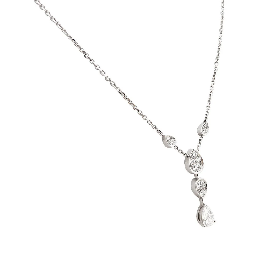 Collier CHAUMET "Joséphine" en or blanc et diamants - Image 3