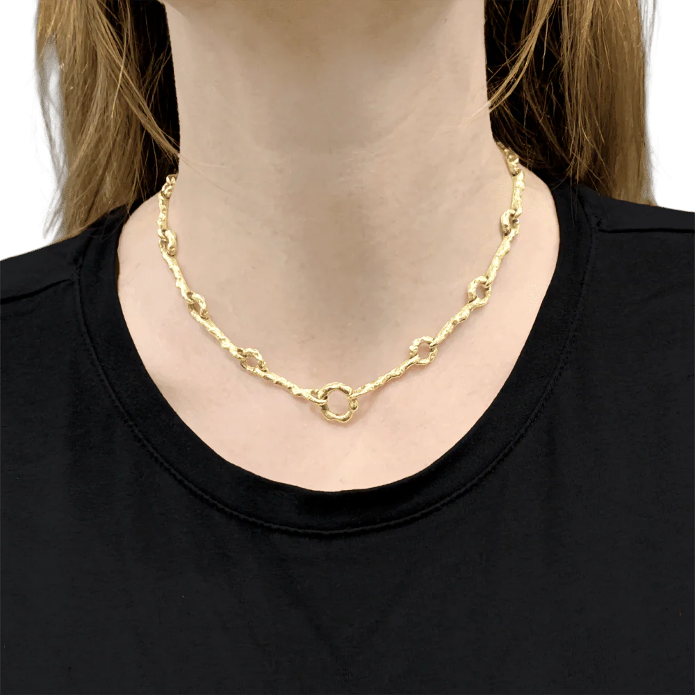Collier Ras de Cou CHAUMET en or jaune - Image 2
