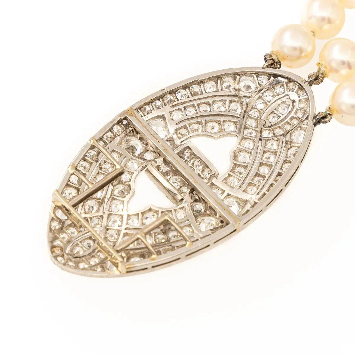 Collier Choker Or blanc Diamant - Image 5