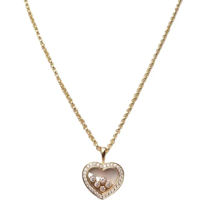 Collier Pendentif CHOPARD "Happy Diamonds" en or jaune et diamants