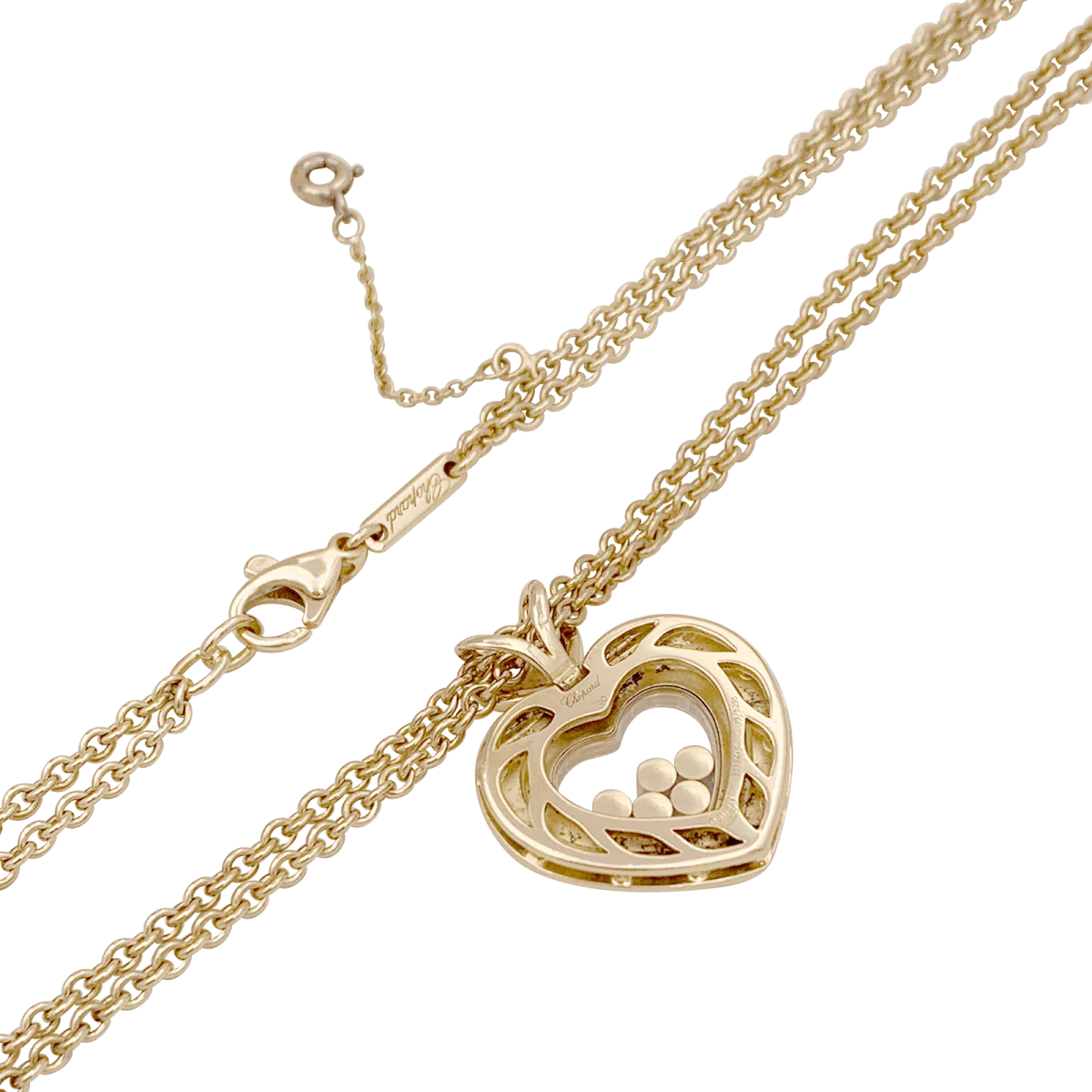 Collier CHOPARD "Happy Diamonds" en or jaune et diamants - Image 4