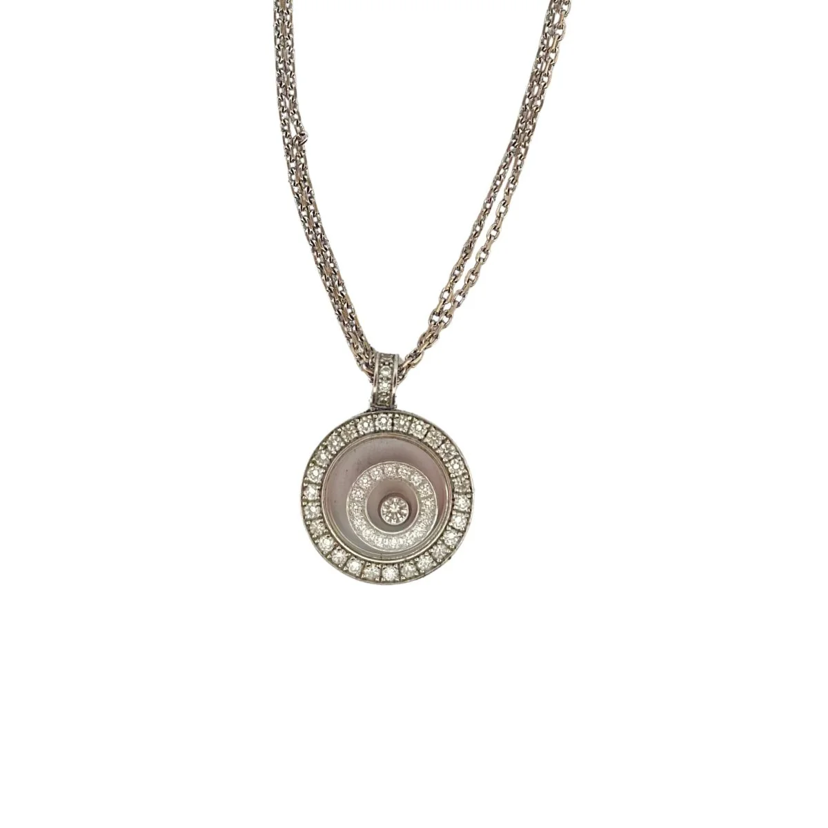 Collier CHOPARD "Happy Spirit" en or blanc et diamants - Image 6