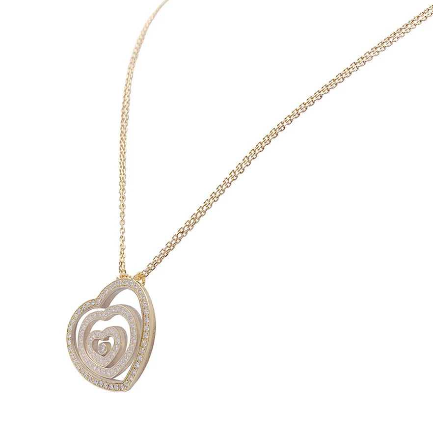 Collier Chopard, "Happy Spirit", or jaune, diamants. - Image 2