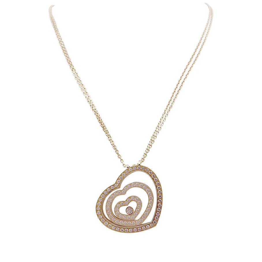 Collier Chopard, "Happy Spirit", or jaune, diamants. - Image 3