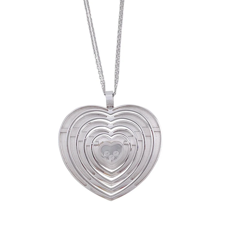 Collier CHOPARD, "Very Chopard Coeur" en or blanc et diamants - Image 5