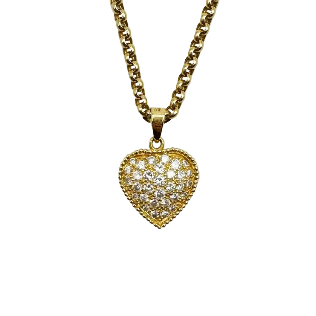 Collier Pendentif CHOPARD "Coeur" en or jaune et diamants