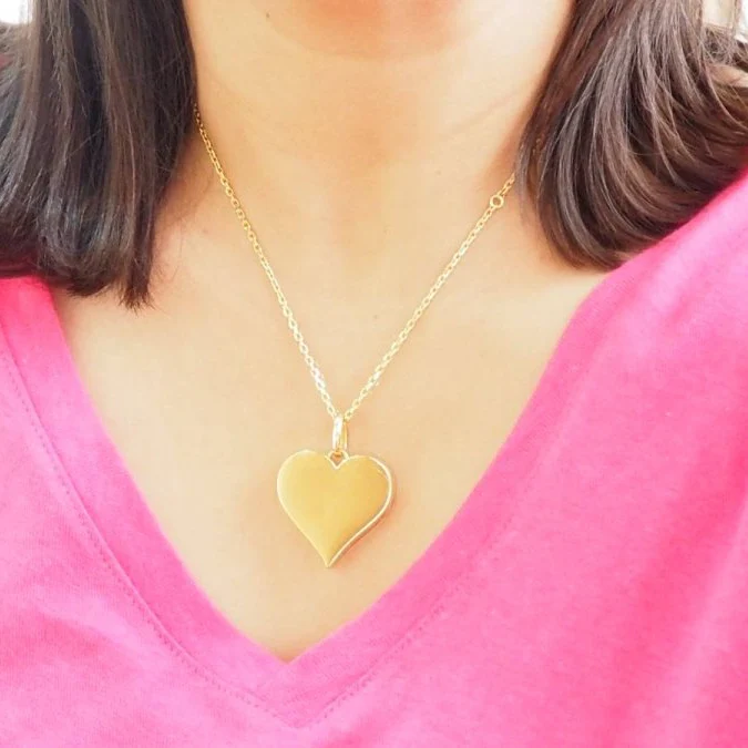Collier Pendentif CARTIER CIPULLO "Coeur" en or jaune - Image 2