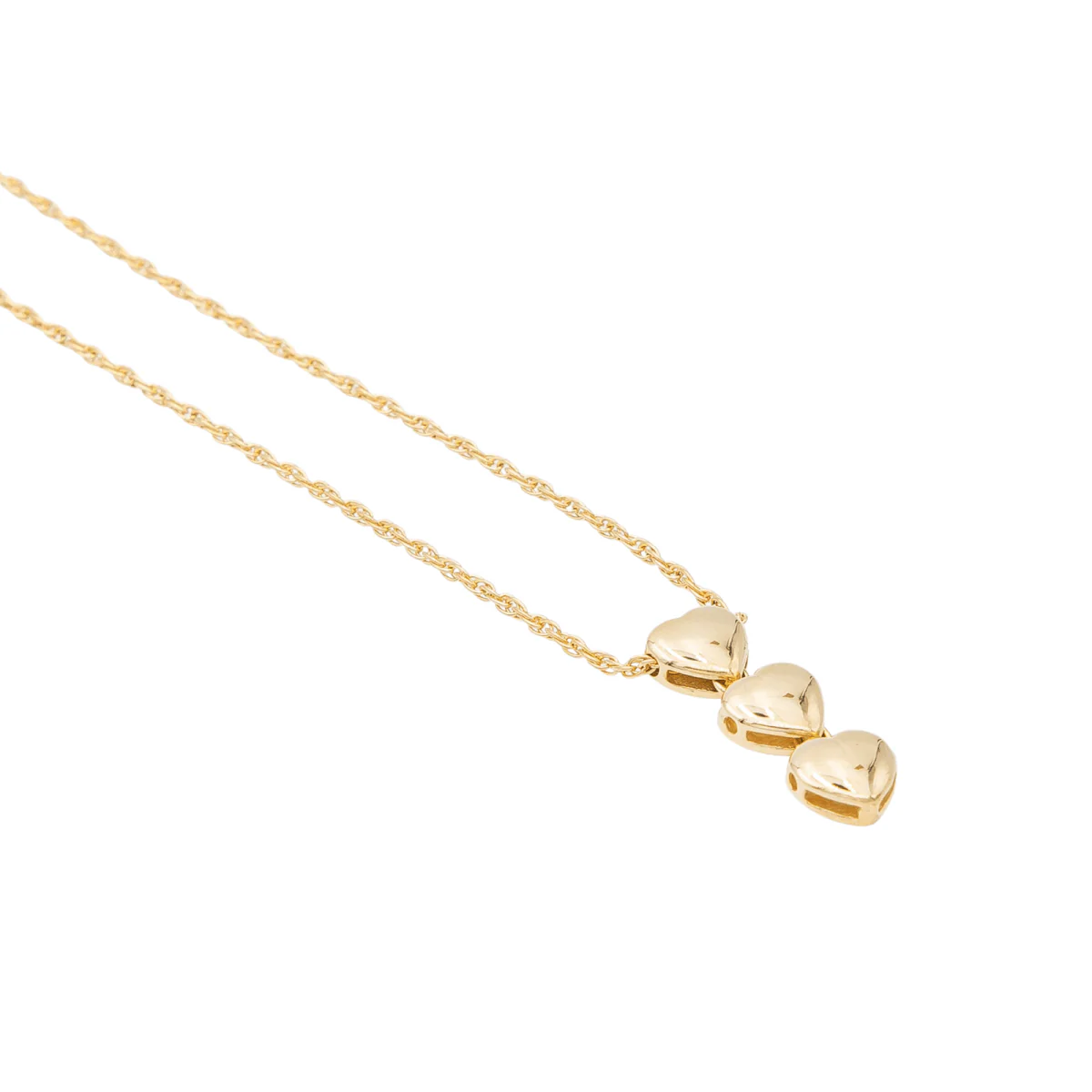 Collier Cœur Or jaune Diamant - Image 5