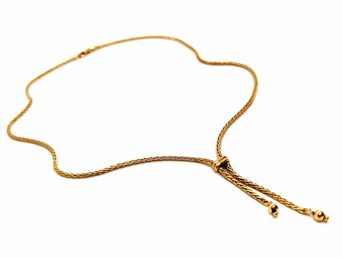 Collier Cravate Or jaune - Image 7