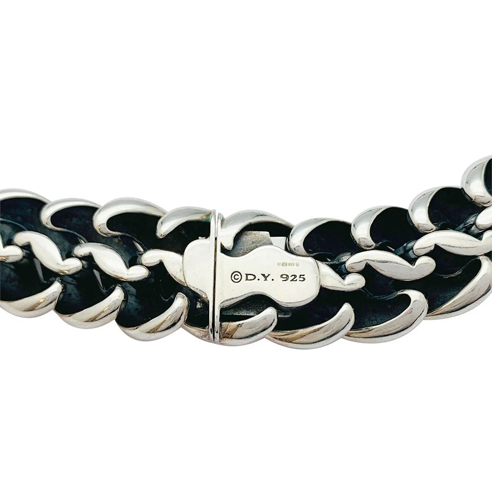 Collier DAVID YURMAN en argent, diamants noirs - Image 2