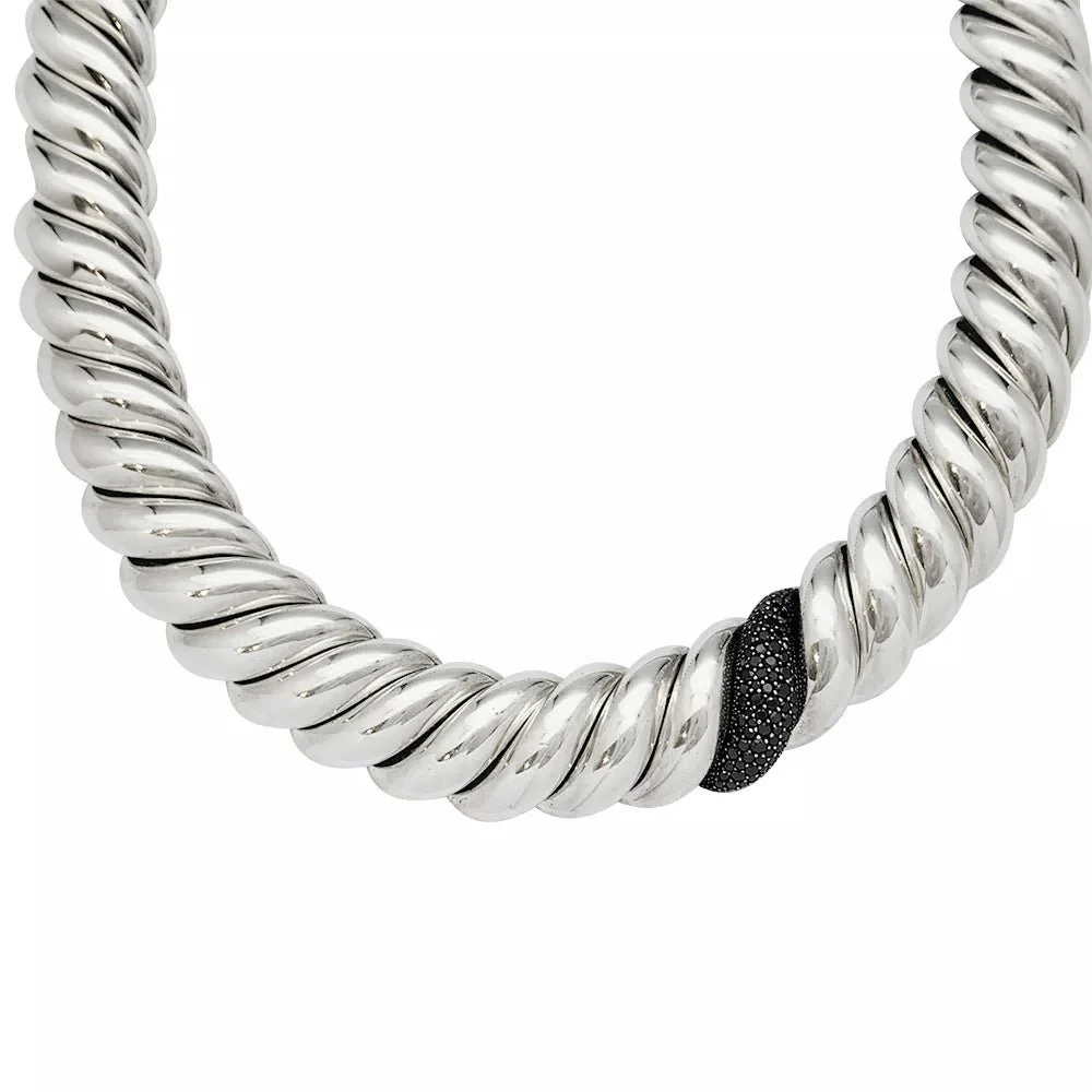 Collier DAVID YURMAN en argent, diamants noirs - Image 5
