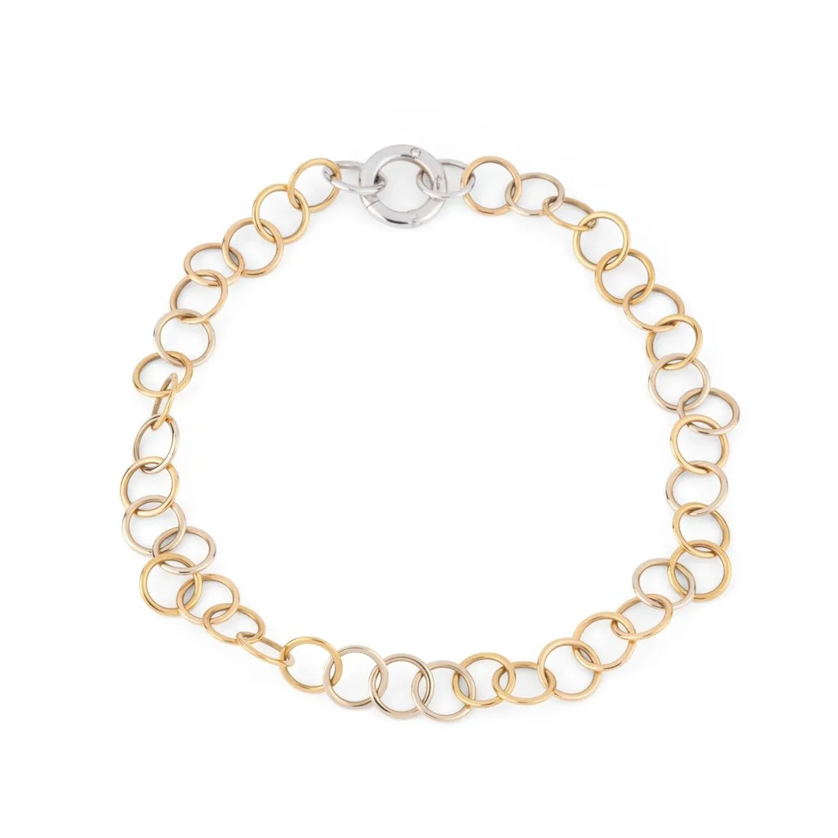 Collier de la Maison Pomellato modèle Lucciole en or jaune et gris. - Image 4